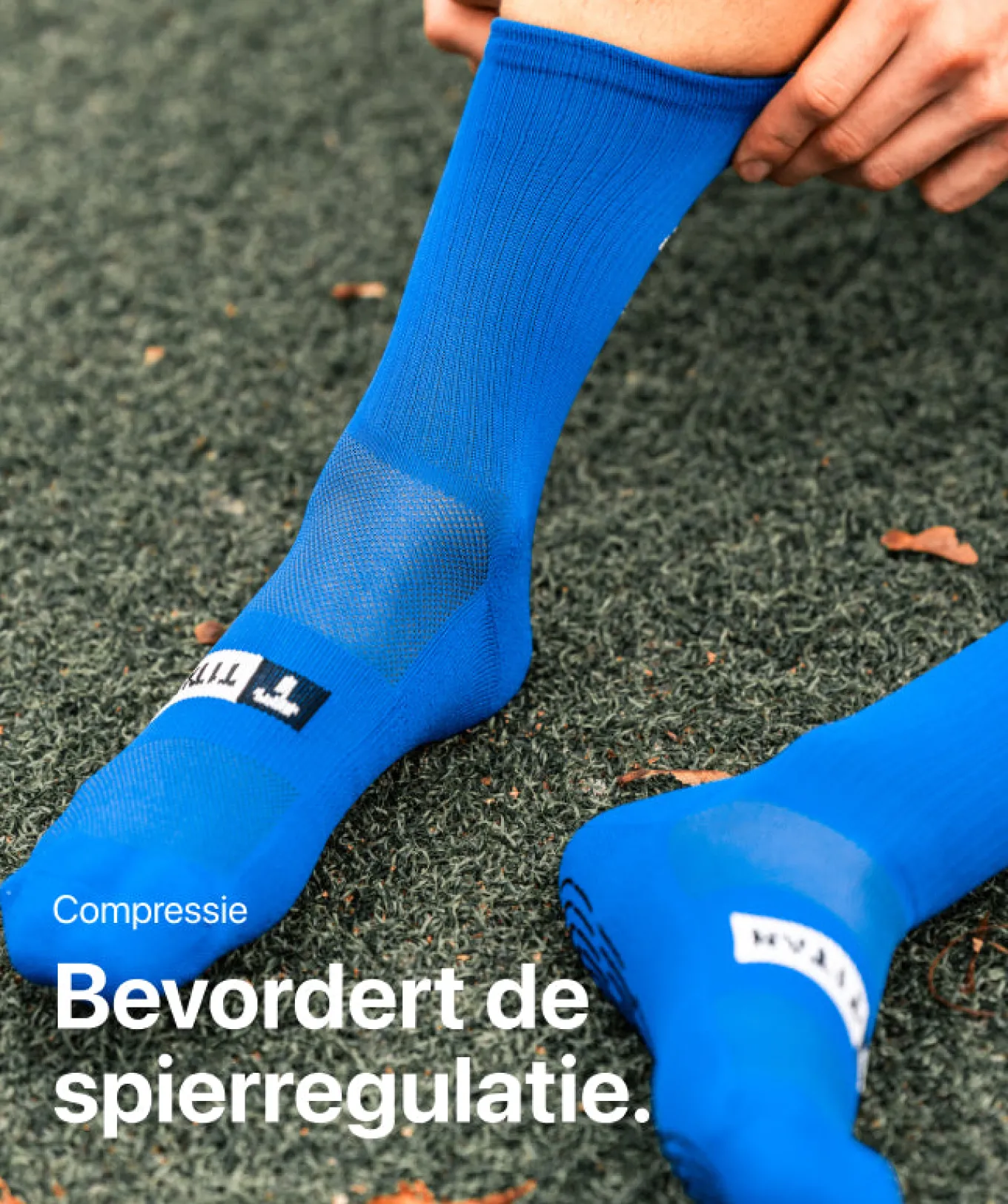 T1TAN Sokken^Grip Socks - blauw