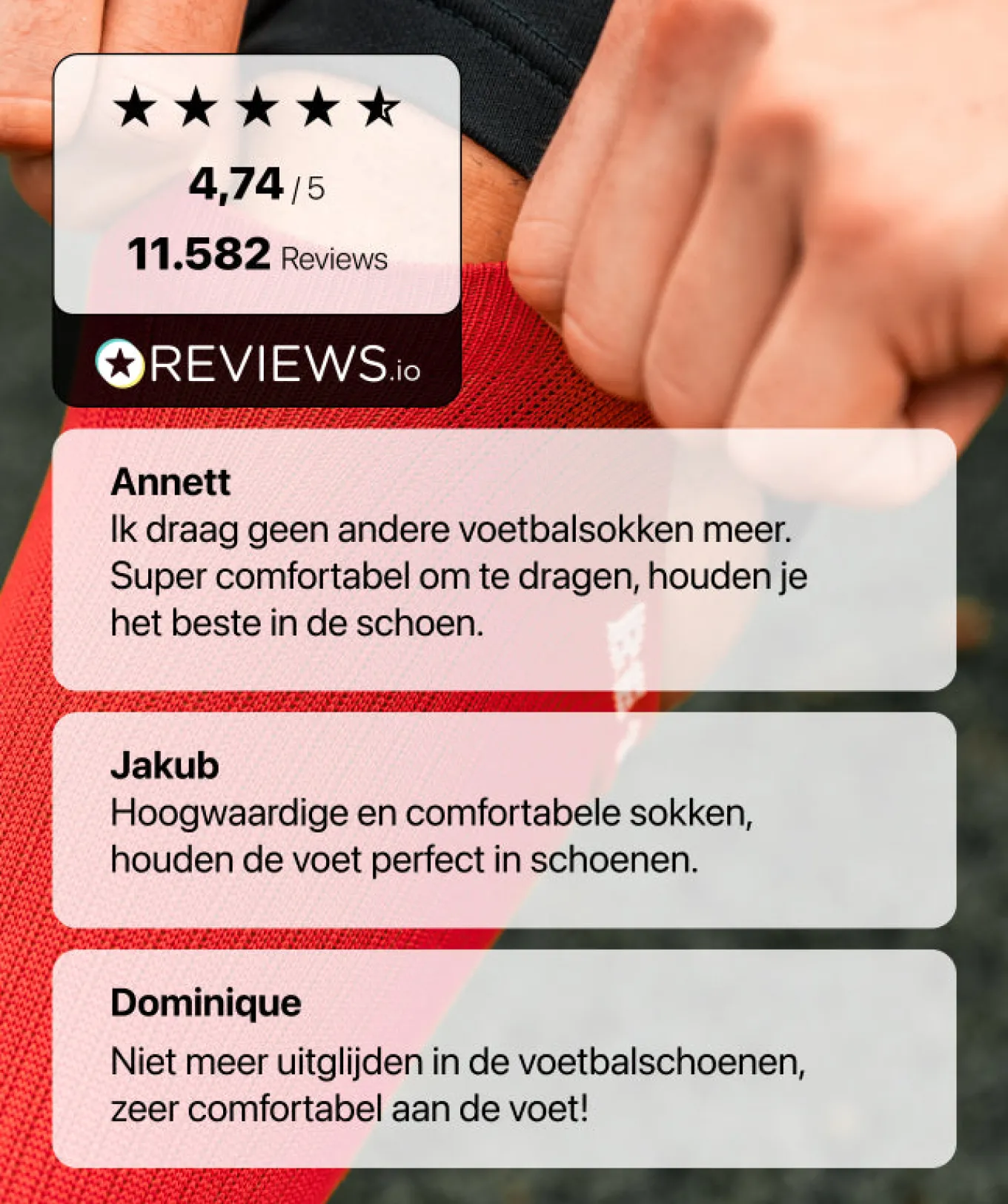 T1TAN Sokken^Grip Socks - rood