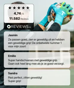 T1TAN Met Fingersave | Keepershandschoenen Voor Kinderen^Rebel 2.0 Sky Blue Junior Pro (FP)