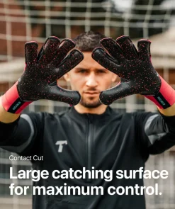 T1TAN Keepershandschoenen Voor Kinderen | Met Fingersave^Rebel 2.0 Solar Red Junior Pro (FP)