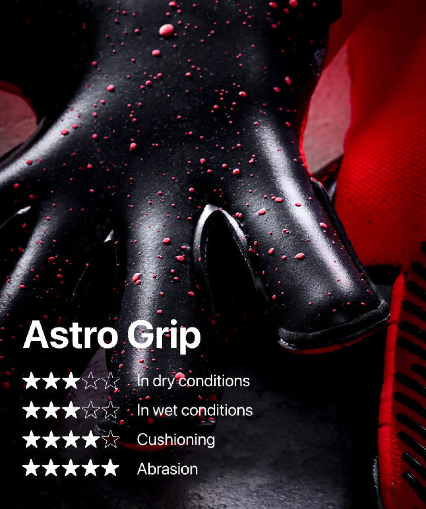 T1TAN Keepershandschoenen Voor Kinderen | Met Fingersave^Rebel 2.0 Solar Red Junior Pro (FP)