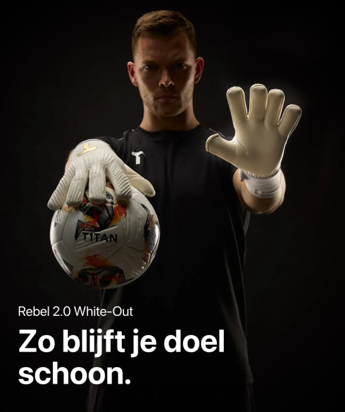 T1TAN Keepershandschoenen Voor Kinderen | Rebel Collectie^Rebel 2.0 White-Out Junior Pro