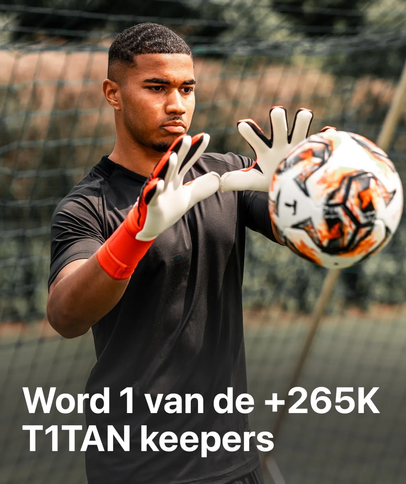 T1TAN Keepershandschoenen Voor Kinderen | Met Fingersave^Red Beast Junior Pro 3.0 (FP)